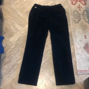 NWOT St. John Sport black velvet jeans. Who knew?